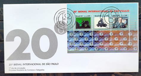 Envelope Fdc Bienal Internacional De Sao Paulo Arte Cbc Sp