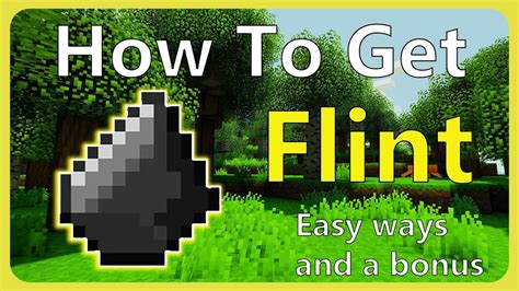 How To Get Flint In Minecraft Easy Ways To Do This Youtube