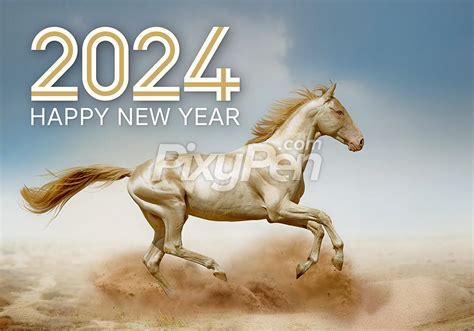 Happy New Year 2024 Horse - Lira Shelly