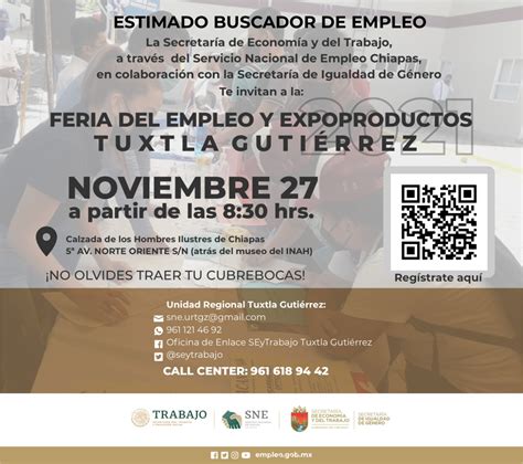 FERIA DEL EMPLEO Y EXPOPRODUCTOS TUXTLA GUTIÉRREZ