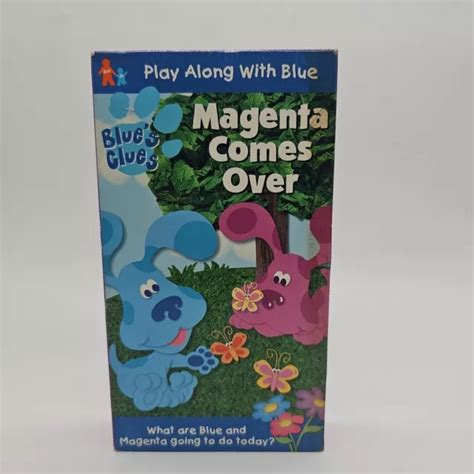 Blues Clues Magenta Comes Over Vhs Picclick Uk