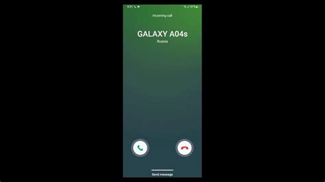 Samsung Galaxy A04s Incoming Call Screen Video YouTube