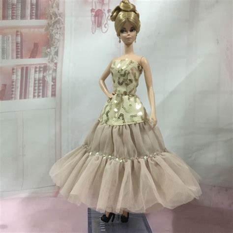 Handmade Silkstone Barbie Doll Dress Evening Grown OOAK Mode