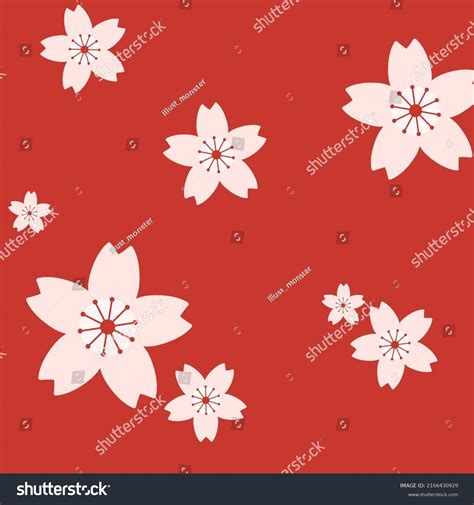 Japanese Cherry Blossom Wallpaper Vector Stock Vector (Royalty Free ...