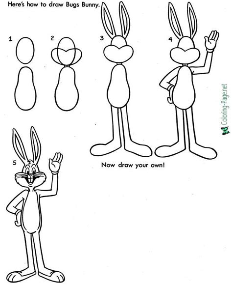 How To Draw Bugs Bunny Step By Step Easy