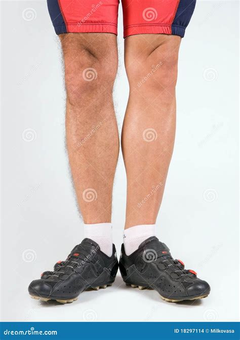 Cyclist legs stock photo. Image of wheeler, metrosexual - 18297114