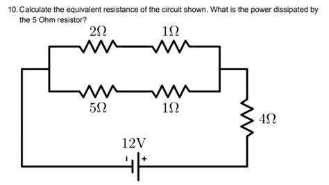 10 Calculate The Equivalent Resistance Of The Circui SolvedLib