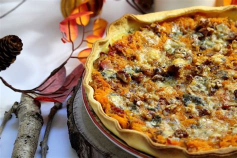 Recette de tarte au potimarron et aux châtaignes Tarte au potimarron