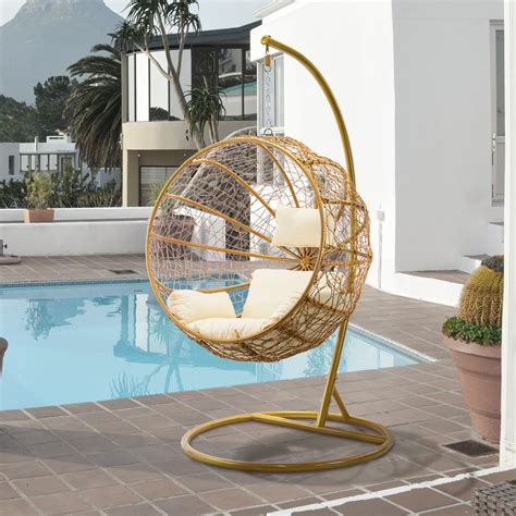 Dakota Fields Cailani Modern Porch Swing Chair With Stand | Wayfair