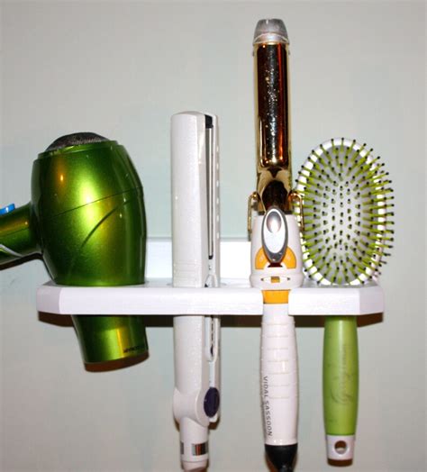 Hair Blow Dryer Curling Iron Brush Flat Iron Shelf Holder Bath Etsy