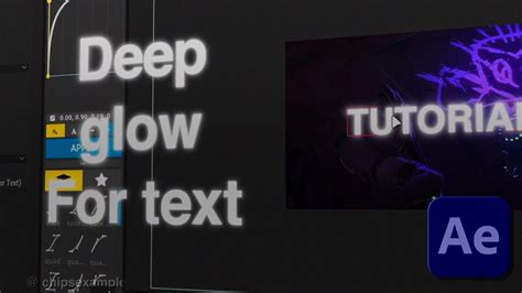 How To Deep Glow For Text After Effects Youtube