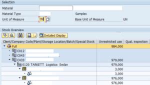 SAP Bestandsübersicht Bestands Tcodes SAP Bestandstabellen und BAPI