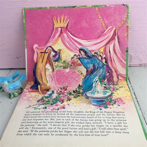 Vintage 1960s Sleeping Beauty Pop Up Book Vintage Childrens Pop Up