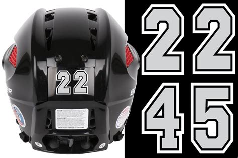 New England Jr Huskies, Baseball Helmet Numbers | TAGSports