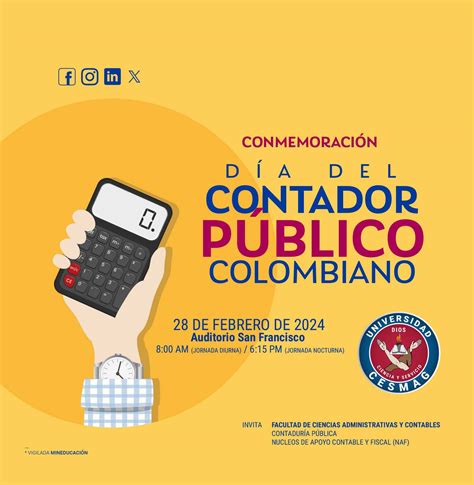 Conmemoración día del Contador Público Colombiano 2024 Universidad CESMAG