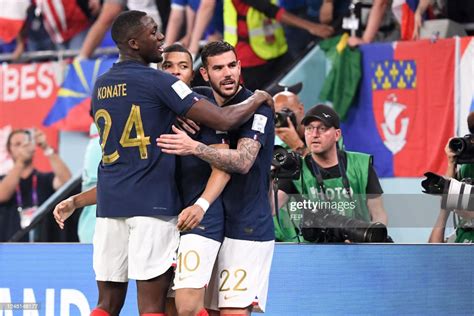 24 Ibrahima Konate 22 Theo Hernandez 10 Kylian Mbappe During The