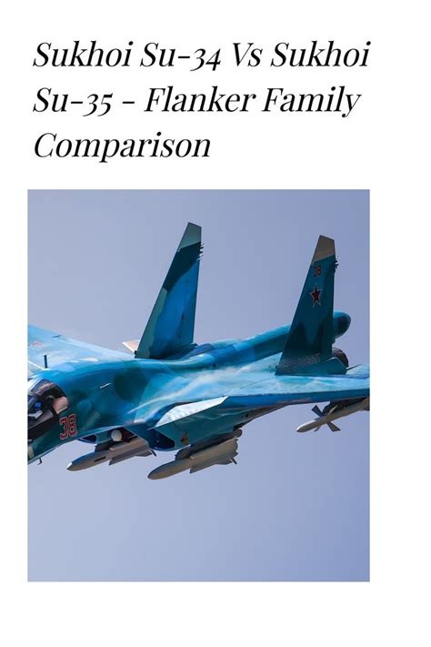 Sukhoi Su-34 vs Sukhoi Su-35 - Flanker Family Comparison | Su-35 ...