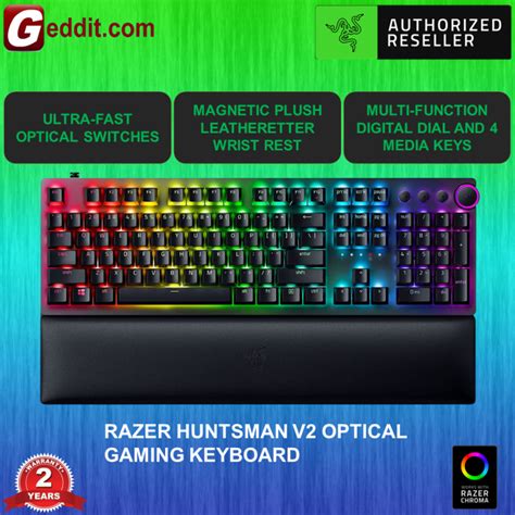 Razer Huntsman V2 Optical Gaming Keyboard With Near Zero Input Latency Lazada