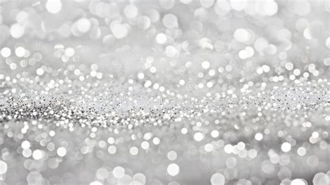 White Glitter Background with Silver Accents, High-Resolution Stock ...