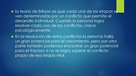 La Teoria Del Desarrollo Psicosocial De Erik Erikson Ppt