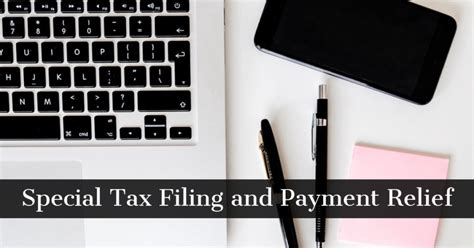 Special Tax Filing And Payment Relief Alron Enterprises Inc