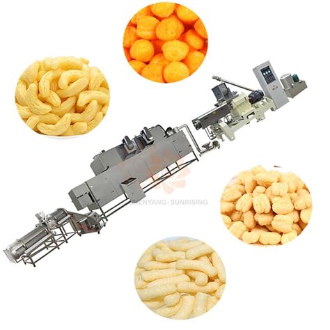 Automatic 100 800kg H Extruded Puffed Corn Snacks Puff Food Processing