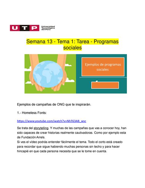 Economia Apuntes Semana 12 Semana 13 Tema 1 Tarea Programas