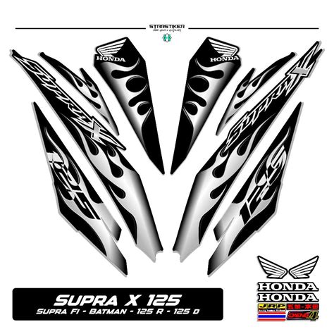 Striping SUPRA X 125 R NEW 2 STICKER SUPRA X 125 FI STICKER SUPRA X 125