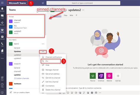 Pinned Channels In Microsoft Teams Jiji Technologies