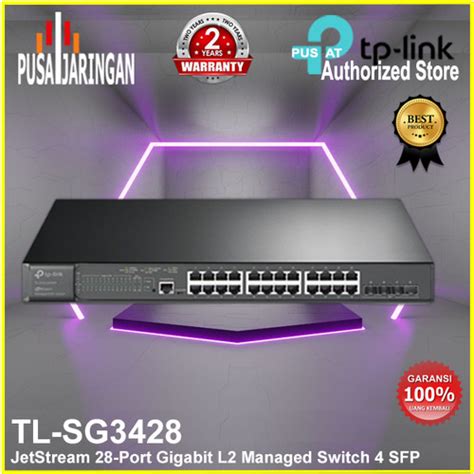 Jual TP LINK TL SG3428 JetStream 24 Port Gigabit L2 Managed Switch 4