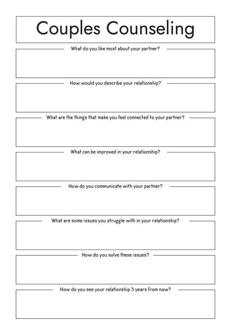 Pin By Savanna Deiter On Therapy Worksheets In 2024 Therapy Worksheets Couples Therapy