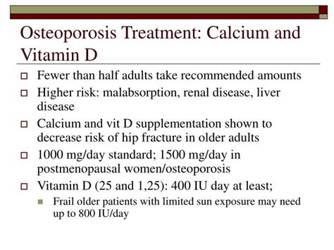 Ppt Osteoporosis Therapy Powerpoint Presentation Id1484946