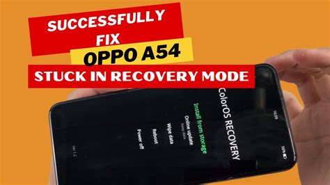 Successfully Fix Oppo A54 Stuck In Recovery Mode Oppo Phone Repair Youtube