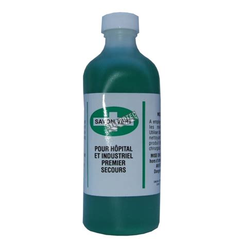 Disinfectant liquid green soap.