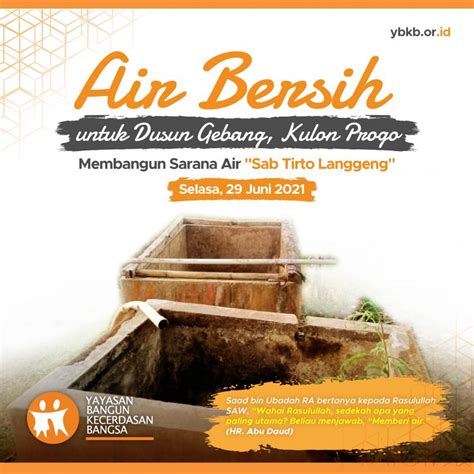 Air Bersih Untuk Dusun Gebang Kulon Progo Yayasan Bangun Kecerdasan