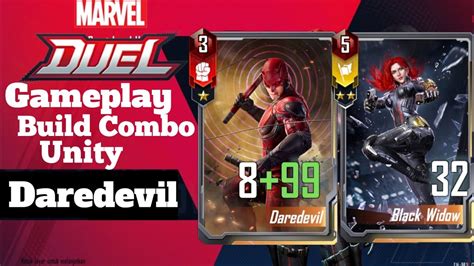 Marvel Duel Build Combo Unity Daredevil With Black Widow Youtube