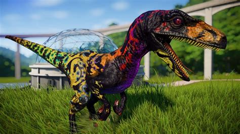 New Skin Velociraptor Jurassic World Evolution Velociraptor Vs Indoraptor Youtube