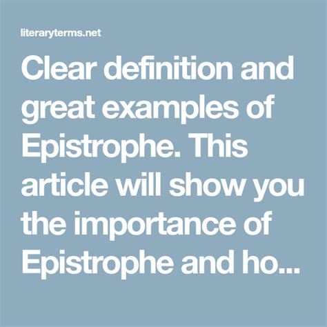 Clear Definition And Great Examples Of Epistrophe This Article Will