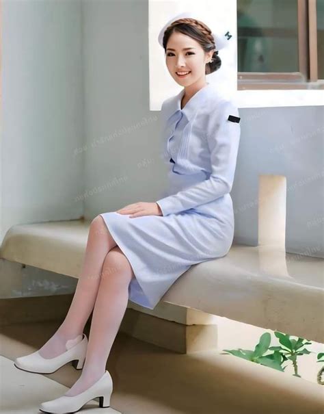 Asian Beauty Girl Nurses Uniform Lovely Quick Women Being A Nurse