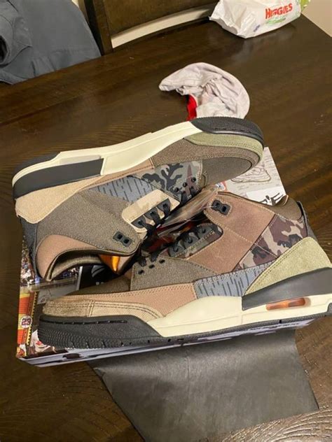 Air Jordan 3 Iii Retro Se Camo Multi Color Patchwork Size Me Kixify