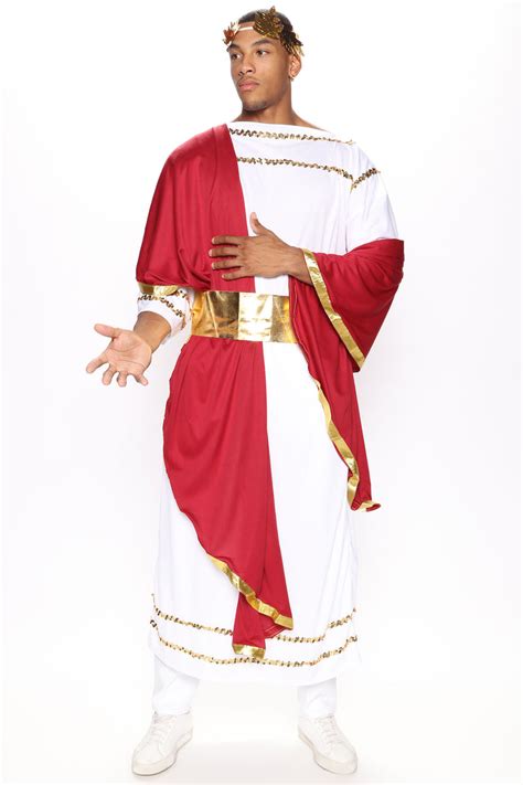 Roman General 4 Piece Costume Set White Combo Fashion Nova Mens