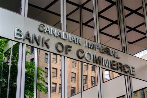 CIBC Canadian Imperial Bank Of Commerce Sign Editorial Photo Image Of