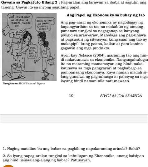 SOLVED Pasagot Po Ng Maayus Gawain Sa Pagkatuto Bilang 2 Pag Aralan