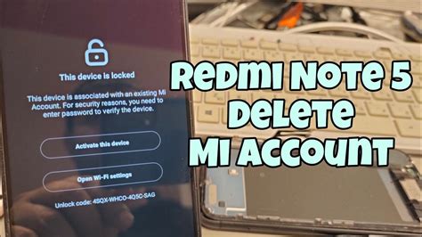 Xiaomi Redmi Note 5 M1803E7SG Remove Mi Account UnlockTool One