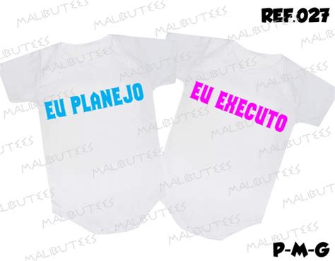 Kit Body Gemeos Eu Planejo Eu Executo Elo Produtos Especiais