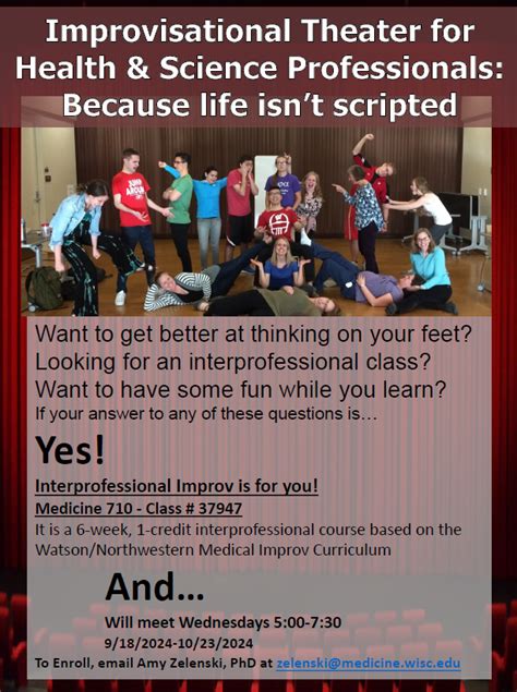 Fall 24 IPE Class Sign Up Now Interprofessional Improv Class