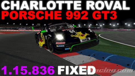 IRacing Porsche 992 GT3 Charlotte Roval FIXED Track Guide Hotlap