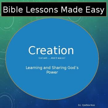 Creation Bible Study-Days of Creation, as easy as 1-2-3-4-5-6! by Bible ...