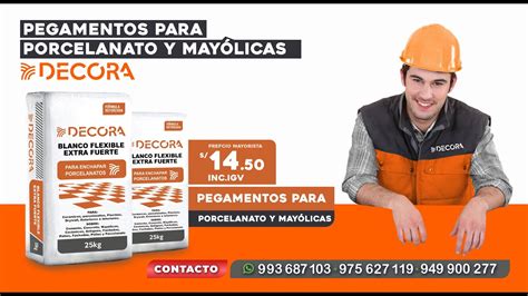 Pegamento Para Mayolicas Y Porcelanatos Decora Blanco Flexible Youtube