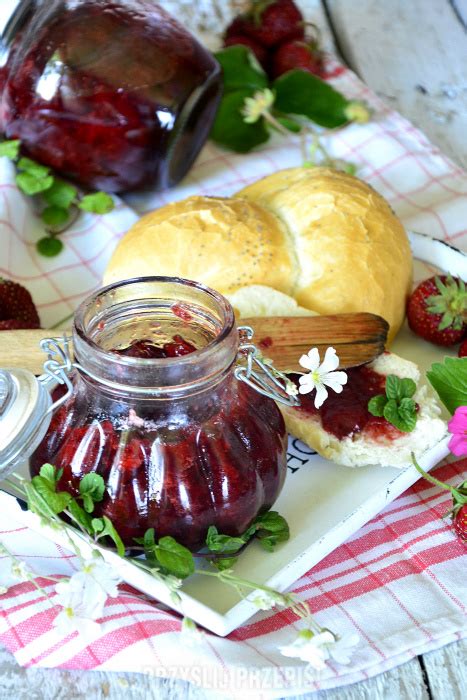 Dżem truskawkowo miętowy przepis Archiwum PrzyslijPrzepis pl